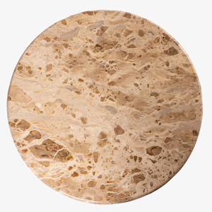 ชุดโต๊ะกาแฟตกแต่งบ้านแบบซ้อนสามชิ้น หน้าโต๊ะหินอ่อนลายต่างกัน พร้อมฐานและโครงสร้างไม้กระถินณรงค์แข็งแรง - Product Image 6