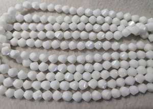 ลูกปัดหยกขาวทรงดาวเจียระไนแบบเต็มเม็ด หยกขาวสำหรับทำสร้อยข้อมือ DIY เครื่องประดับ - Product Image 4