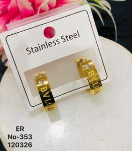 Pendientes de Acero Inoxidable con Baño de Oro, Diseño Geométrico, para Mujer, Joyería de Moda Antideslustre - Product Image 4