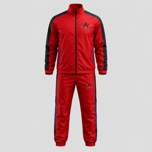 Ensemble survêtement coupe-vent pour homme, veste et pantalon légers de qualité supérieure, avec tissu respirant et à séchage rapide, pour la course et l'entraînement - Product Image 1