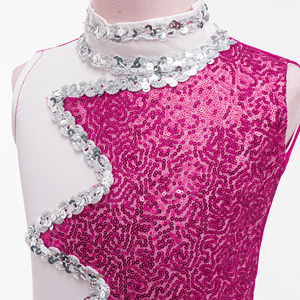 Vestido de Uniforme de Animadoras con Lentejuelas para Niñas, Ropa Personalizada Brillante para Actuaciones en Escenario, Ropa de Baile para Competencia Infantil, Venta al por Mayor OEM - Product Image 3