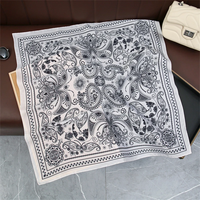 70*70cm kare ipek eşarp kadınlar için moda bayanlar saten boyun saç kravat Bandana kadın fular plaj Stoles başörtüsü eşarp