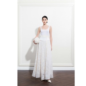 Faldas de seda al por mayor para mujer ODM SERENE MAXI SKIRT 600 gramos Vietnam Faldas largas florales de cintura alta para mujer - Product Image 5