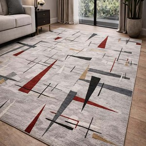 <b>Large</b> Modern Abstract Carpet Stylish Hand Tufted Area Rug Soft Floor <b>Mat</b> Contemporary Living Room Decor Luxury Home Design Rug - Product Image 3
