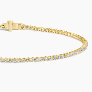 Brazalete de Diamantes con Engaste Completo de Dientes Compartidos - Product Image 3