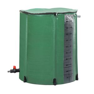 Serbatoio per Acqua Piovana in PVC Verde da 50 Galloni con Scala Graduata per Irrigazione - Product Image 6
