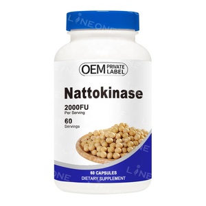 Kapsul OEM/ODM Nattokinase 2.000fu Nattokinase suplemen untuk dukungan kardiovaskular dan sirkulasi - Product Image 1