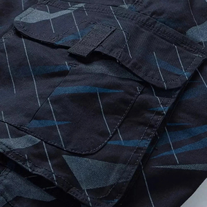 กางเกงขาสั้นคาร์โก้เอวยางยืดสำหรับผู้ชาย สวมใส่สบาย คุณภาพสูง ออกแบบพิมพ์โลโก้ได้ตามต้องการ เหมาะสำหรับใส่ลำลอง ออกกำลังกายกลางแจ้ง ขายส่ง - Product Image 4