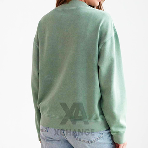 Sudadera de cuello alto personalizada para mujer con diseño de letras universitarias, personalización de logotipo frontal, jersey informal oversize para E - Product Image 3
