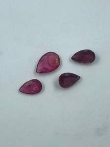 Spinelle rouge naturelle de haute qualité, 4 pièces, 1,71 carat, taille ovale, pierres brutes, origine LK, R.K. GEMS & JEWELLERY pour la fabrication de bijoux - Product Image 2