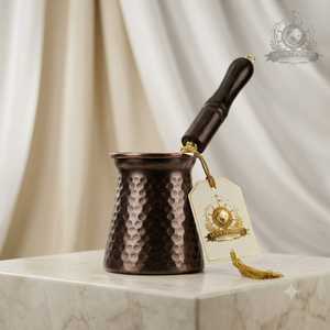 Handmade Pure Copper Turkish <b>Coffee</b> Pot Set Long Metal Handle Cezve Ibrik Greek <b>Coffee</b> Maker Stovetop <b>Coffee</b> <b>Warmer</b> - Product Image 2