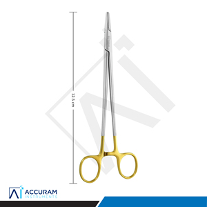 ชุดเครื่องมือผ่าตัดเย็บแผลสแตนเลสสตีลพร้อมที่จับเข็มทังสเตนคาร์ไบด์ Mayo Hegar ขนาด 12 ซม. รุ่น Accuram Instruments แบบใช้มือ - Product Image 6