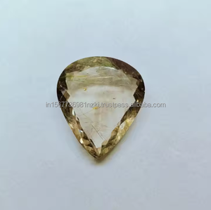 ทองแดงเจียระไนควอตซ์อัญมณีธรรมชาติหินหลวมตัดทรงหลังเบี้ยสำหรับทำเครื่องประดับขนาด46X45X19มม. น้ำหนัก147 CT - Product Image 4