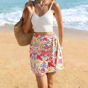 Falda Hawaiana para Mujer, Estampado Tropical Aloha, Falda de Playa de Verano, Ropa Informal para Vacaciones - Product Image 5