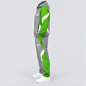 Survêtement sportif unisexe Iron Mark Industries pour l'été, fermeture éclair intégrale, couleurs contrastées, léger, respirant, coupe confortable - Product Image 4