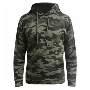 Sweat-shirts à capuche coupe-vent en molleton brodé camouflage 100 % coton, 500 GSM, épaules tombantes, personnalisés par le fabricant - Product Image 6