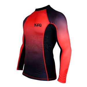 Rashguard pour homme à manches longues, design doux au toucher, spandex/polyester respirant, antibactérien, écologique, pour les activités de plein air - Product Image 2