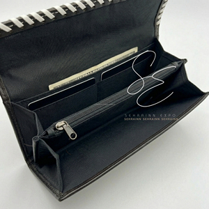 กระเป๋าสตางค์หนังแท้ลายดอกไม้แกะสลักสำหรับผู้หญิง กระเป๋าคลัทช์หนังวัวมีขน กระเป๋าสตางค์สไตล์คาวเกิร์ล กระเป๋าใส่บัตรแบบวินเทจ กระเป๋าใส่เงินสด - Product Image 6
