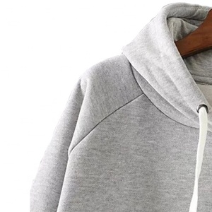 Vente en gros promotionnelle : Sweat à capuche personnalisé pour femme, en polaire lavée et brodée, écologique, coupe longue avec fentes latérales, tendance hiver - Product Image 4