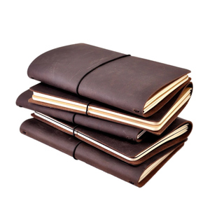 Leather <b>Journal</b> Handcrafted <b>Writing</b> Notebook Refillable Pages Vintage Finish Premium Cover Business Travel Creative Customizable - Product Image 1