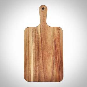 Planche à découper en bois de manguier massif avec finition naturelle et base robuste, idéale pour les activités culinaires quotidiennes - Product Image 6