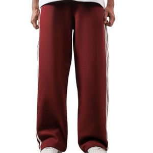 Men Baggy <b>Trousers</b> Oversized Fit Casual Straight Pants Hip Hop Loose Fit Jogger Pants Mid Elastic Waist Breathable for Men - Product Image 1