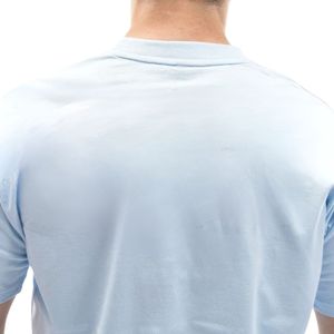 T-shirt homme bleu clair à manches courtes, col rond, uni, basique, coupe décontractée, léger, pour le quotidien - Product Image 4