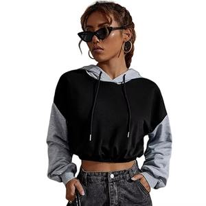 Nuevo Diseño, Sudadera Corta con Capucha para Chicas, 100% Algodón, Sudadera Extra Grande para Mujer - Product Image 3