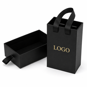 Custom High Quality Rigid Cardboard Drawer Sliding Gift Ribbon Box Luxury UV Coating Matt Lamination Perfume Packaging <b>Watches</b> - Product Image 1