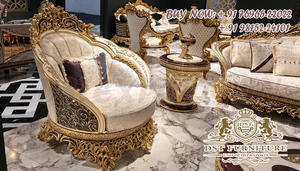 Juego de muebles de madera de teca clásica para el hogar, conjunto de muebles tallados a mano para sala de estar, estilo europeo - Product Image 2