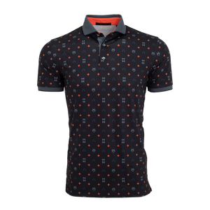 Chemise à manches courtes pour homme, couleur violette, style décontracté, coupe classique, respirante, séchage rapide, tissu en polyester tricoté - Product Image 3