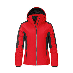 Combinaison de ski unisexe Everytricker imprimée rouge légère avec capuche, imperméable 10000 mm, ensemble de vêtements de neige en polyester, pantalon noir à fermeture éclair - Product Image 3