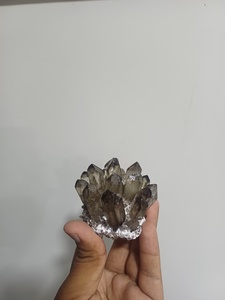 Natural clear quartz <b>cluster</b> raw <b>crystal</b> mineral specimen decorative stone for home decor collection and gifting - Product Image 1