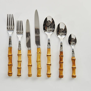 Ensemble de couverts en acier inoxydable, finition miroir, compatible lave-vaisselle, pour la maison, les événements, les mariages, la restauration - Product Image 4