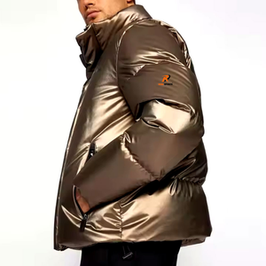 Blousons matelassés pour hommes, nouvelle mode, multicolores, manteaux en duvet pour hommes, logo personnalisé, blousons d'hiver pour hommes, vente en gros, élégants - Product Image 4