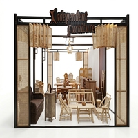 Cloison de séparation moderne en bois massif avec porte coulissante, cadre en acier inoxydable et panneau en verre, pour décoration intérieure de villa