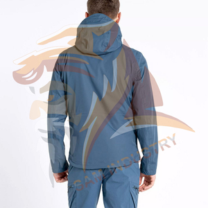 Ensemble coupe-vent pour homme 100% polyester léger et respirant avec logo personnalisé, prix de gros - Product Image 3