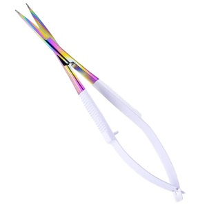 Ciseaux à ongles Ryzer Studio en acier inoxydable à ressort, design incurvé, outil professionnel de manucure pour le nail art - Product Image 1