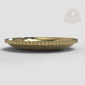 Plateau de service doré de luxe, plateau du Ramadan, décoration de table Majlis, plateau de service de desserts haut de gamme, plateau de service pour buffet d'hôtel, Émirats arabes unis et Arabie Saoudite - Product Image 1