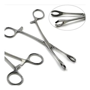 HERMANN MEDITECH <b>Sponge</b> Holding Forceps 17-142-280 Professional Manual Ring <b>Handle</b> Design Stainless Steel Reusable High - Product Image 1