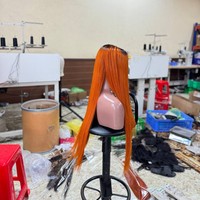 Tendance chaude perruques sans colle cheveux humains avant de lacet produits de cheveux vietnamiens bruts os cheveux raides avant de lacet perruque