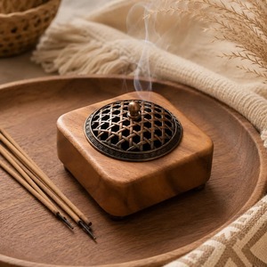 Customized <b>Incense</b> <b>Burner</b> made up of high quality wood and purely handmade available in different size and design - Product Image 5