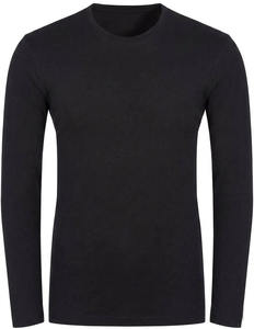 Men's Long Sleeve Solid Color 100% Cotton O-Neck <b>Collar</b> Regular Fit Blank Design Eco-Friendly <b>T</b>-<b>Shirt</b> 230g Fabric for Spring - Product Image 2
