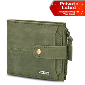 Cartera de Cuero Crazy Horse con Logotipo Personalizado, Cartera Bifold Premium para Hombre, Cartera de Bolsillo de Cuero Vacuno Genuino, Diseño Bifold Clásico - Product Image 1