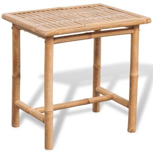 Mesa Auxiliar Moderna de Bambú, Mesa Rectangular de Bistró, Portátil, para Jardín, Camping, Patio, Mesa de Té, Mesa de Madera Natural Ecológica - Product Image 1