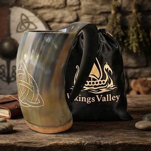 Taza de cuerno para beber de excelente calidad a precio atractivo / Taza de cuerno vikinga de la India - Product Image 6