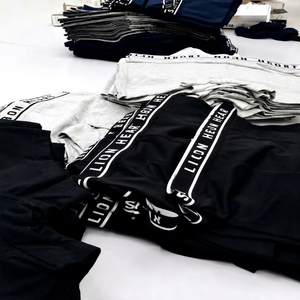 Overrun Apparels Brand Labels Men's <b>Boxer</b> Shorts Casual Cotton Branded Elastic Waist Underwear Briefs Bangladesh Stock Lot 3Pack - Product Image 1
