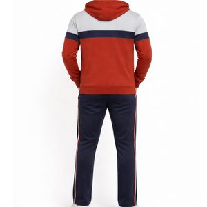Ensemble de survêtement pour homme en molleton de coton respirant avec sweat à capuche zippé et pantalon de jogging, deux pièces, hiver, décontracté, streetwear, vente en gros - Product Image 3
