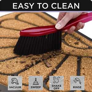 Paillasson en jute naturel de style rustique, parfait pour la décoration d'entrée, tapis artisanal écologique offrant une protection contre la poussière - Product Image 5