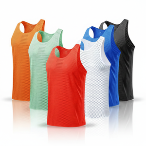 เสื้อกล้ามวิ่งตาข่ายน้ำหนักเบาสำหรับผู้ชาย ชุดกีฬาฝึกซ้อมมาราธอน - Product Image 2